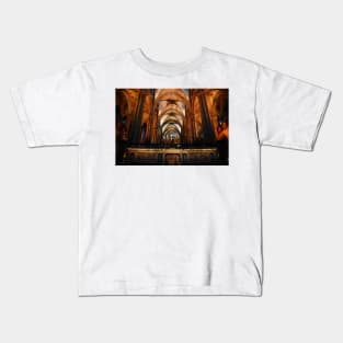 Barcelona Cathedral of Saint Eulalia Inside Kids T-Shirt